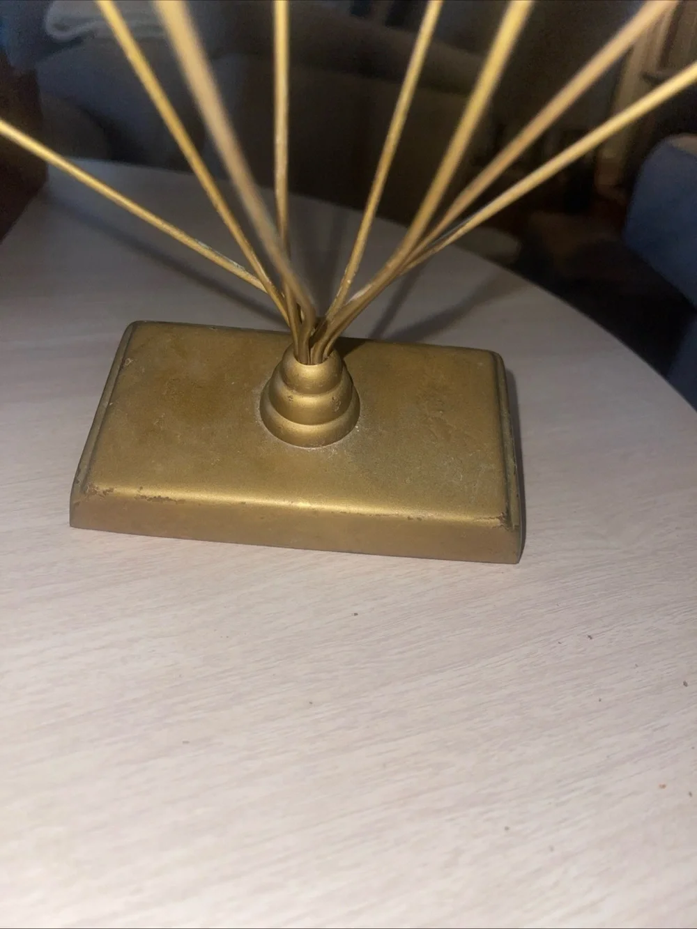 Pottery Barn Metal Photo Holder Shelf Sitter W/ Hook, Y2K, 1990’s, Boho, Casual